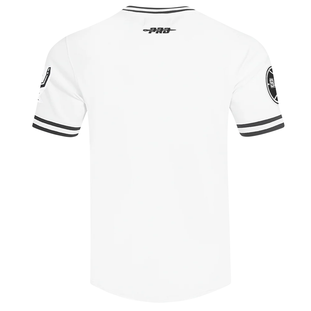NBA SAN ANTONIO SPURS CLASSIC CHENILLE MEN'S DK TEE (WHITE/BLACK) - Image 3