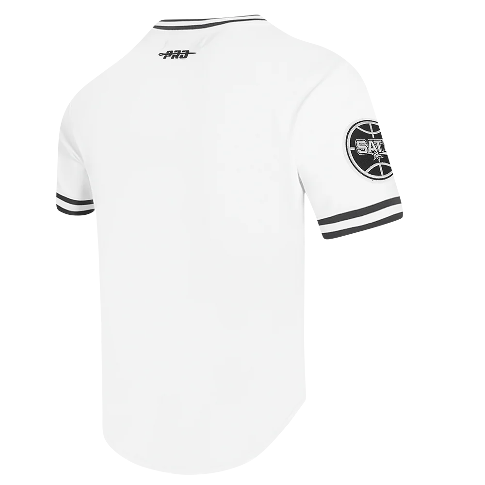 NBA SAN ANTONIO SPURS CLASSIC CHENILLE MEN'S DK TEE (WHITE/BLACK) - Image 4