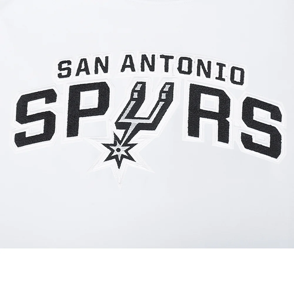 NBA SAN ANTONIO SPURS CLASSIC CHENILLE MEN'S DK TEE (WHITE/BLACK) - Image 5