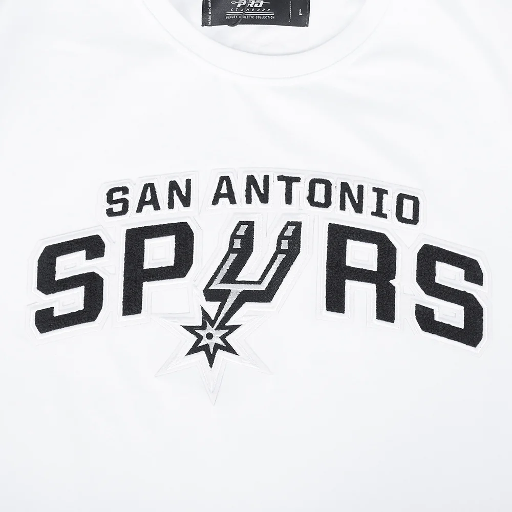 NBA SAN ANTONIO SPURS CLASSIC CHENILLE MEN'S DK TEE (WHITE/BLACK) - Image 8