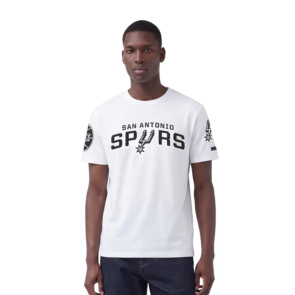 NBA SAN ANTONIO SPURS CLASSIC CHENILLE MEN'S SJ TEE (WHITE)