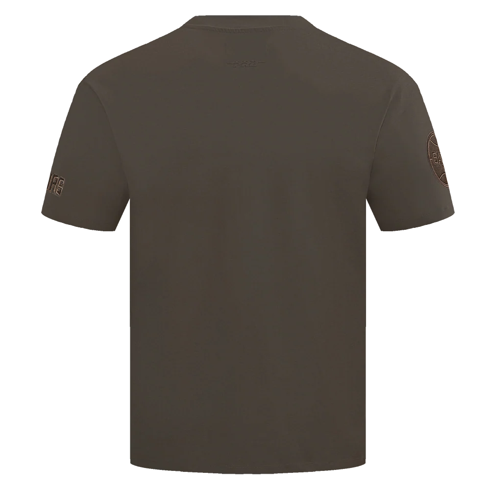 NBA SAN ANTONIO SPURS NEUTRAL MEN'S DROP SHOULDER TEE (DARK TAUPE) - Image 3