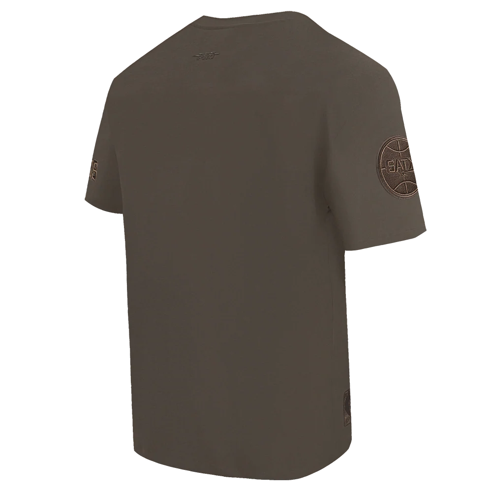 NBA SAN ANTONIO SPURS NEUTRAL MEN'S DROP SHOULDER TEE (DARK TAUPE) - Image 4