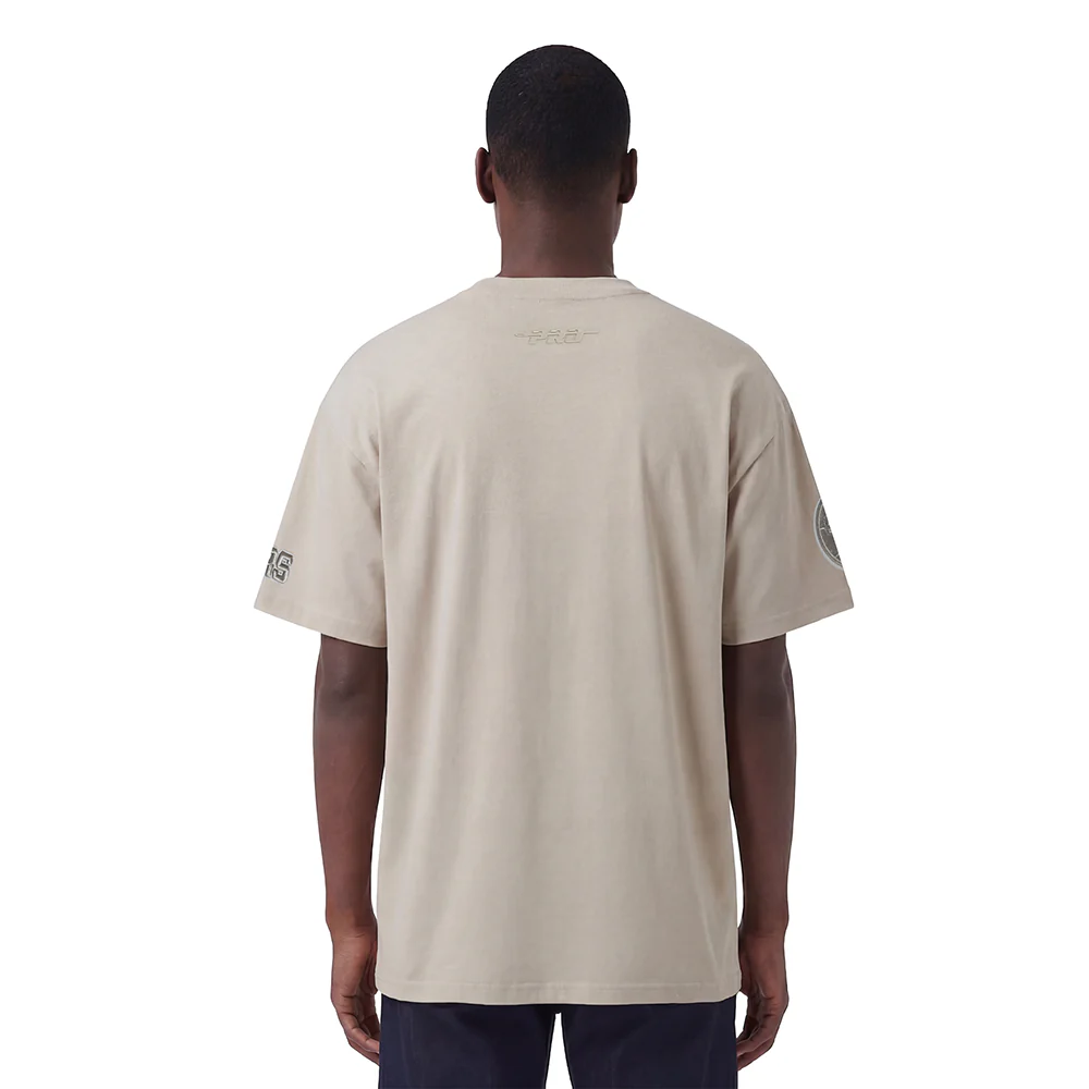 NBA SAN ANTONIO SPURS NEUTRAL MEN'S DROP SHOULDER TEE (TAUPE) - Image 2
