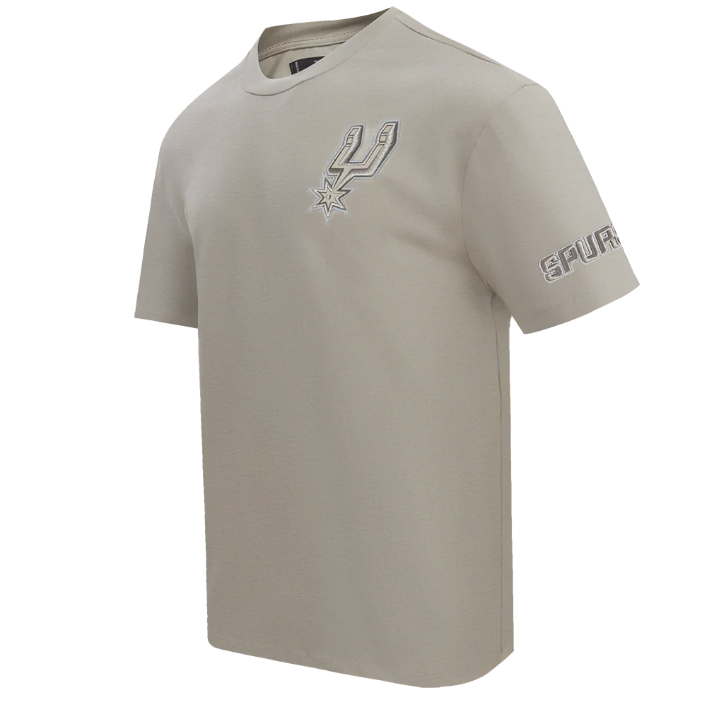 NBA SAN ANTONIO SPURS NEUTRAL MEN'S DROP SHOULDER TEE (TAUPE) - Image 4