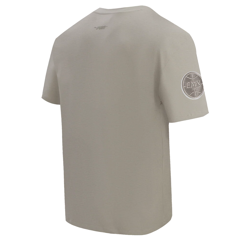 NBA SAN ANTONIO SPURS NEUTRAL MEN'S DROP SHOULDER TEE (TAUPE) - Image 6