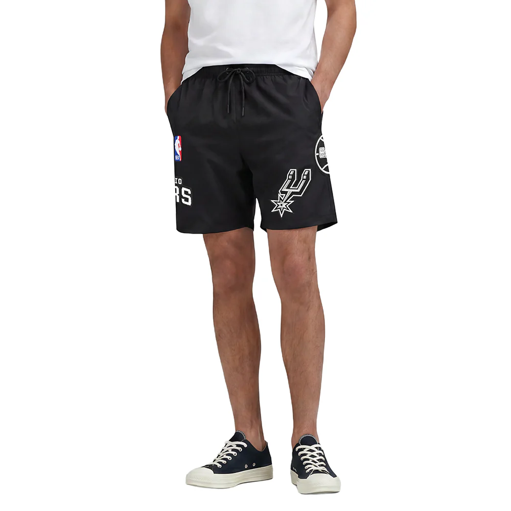 NBA SAN ANTONIO SPURS CLASSIC WOVEN MEN'S SHORT (BLACK)