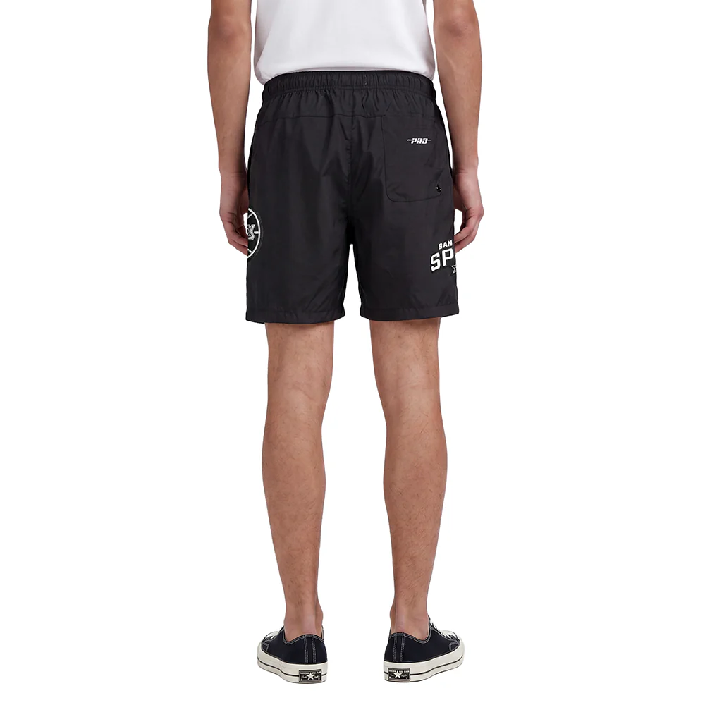 NBA SAN ANTONIO SPURS CLASSIC WOVEN MEN'S SHORT (BLACK) - Image 2