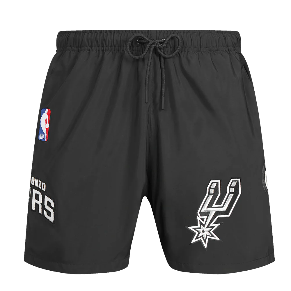 NBA SAN ANTONIO SPURS CLASSIC WOVEN MEN'S SHORT (BLACK) - Image 5