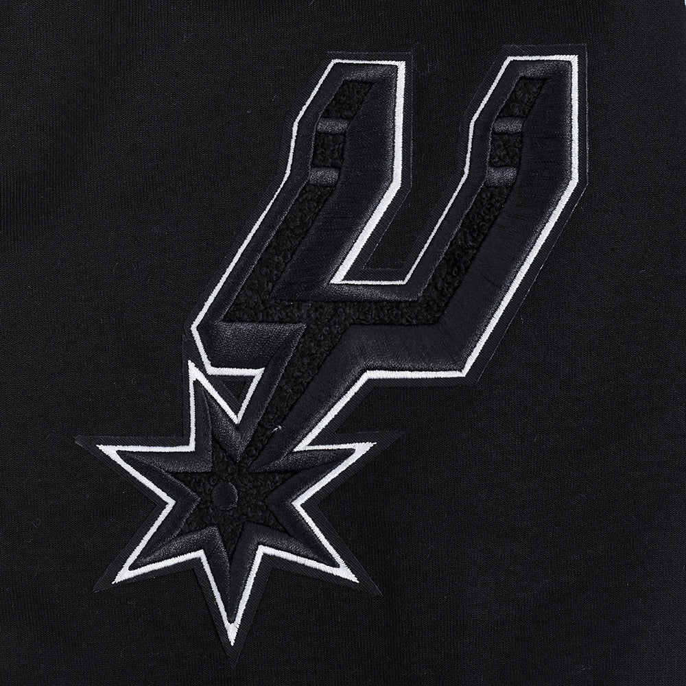 NBA SAN ANTONIO SPURS CLASSIC CHENILLE MEN'S DK SHORT (BLACK/GRAY) - Image 10