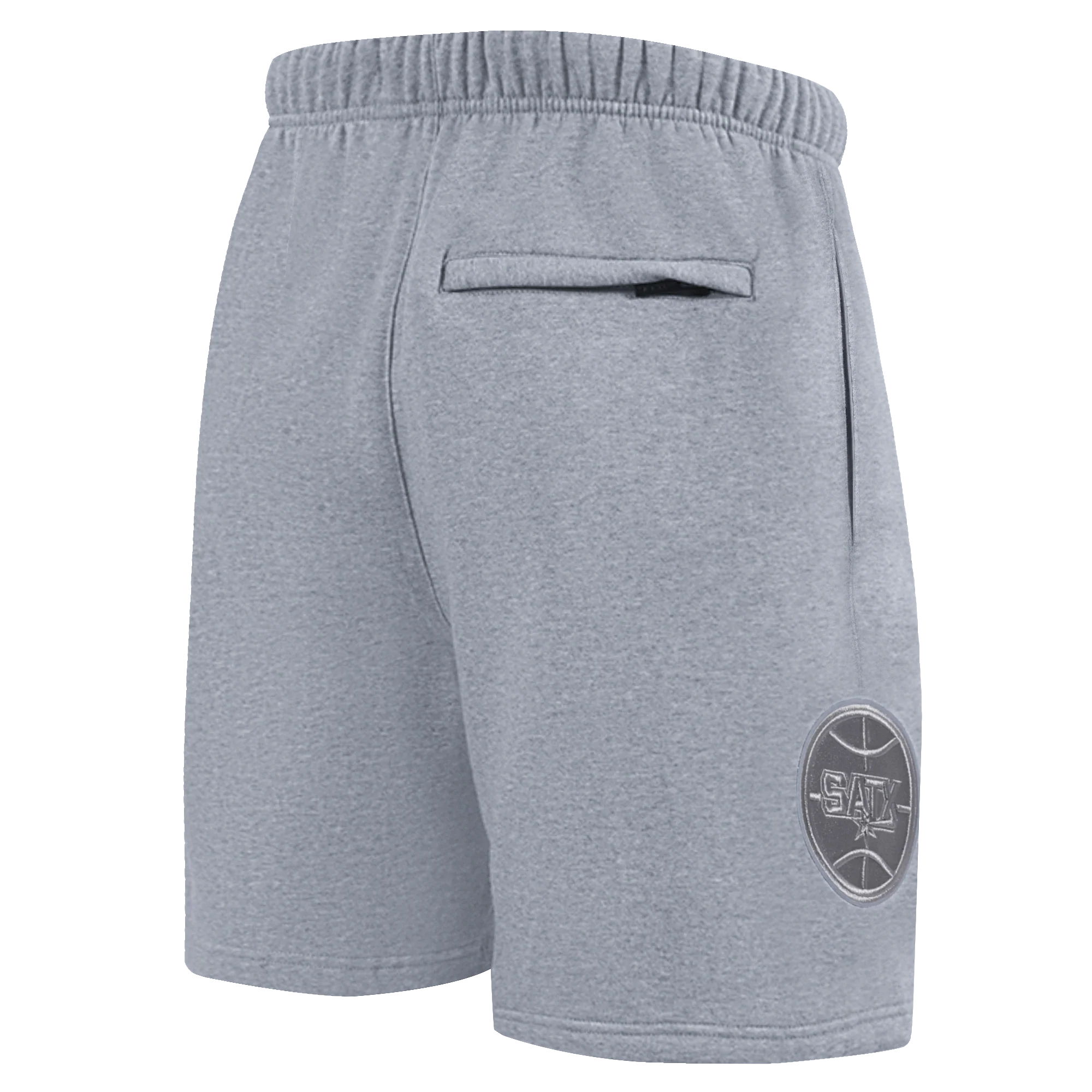 NBA SAN ANTONIO SPURS NEUTRAL MEN'S SHORT (DARK HEATHER GRAY) - Image 3