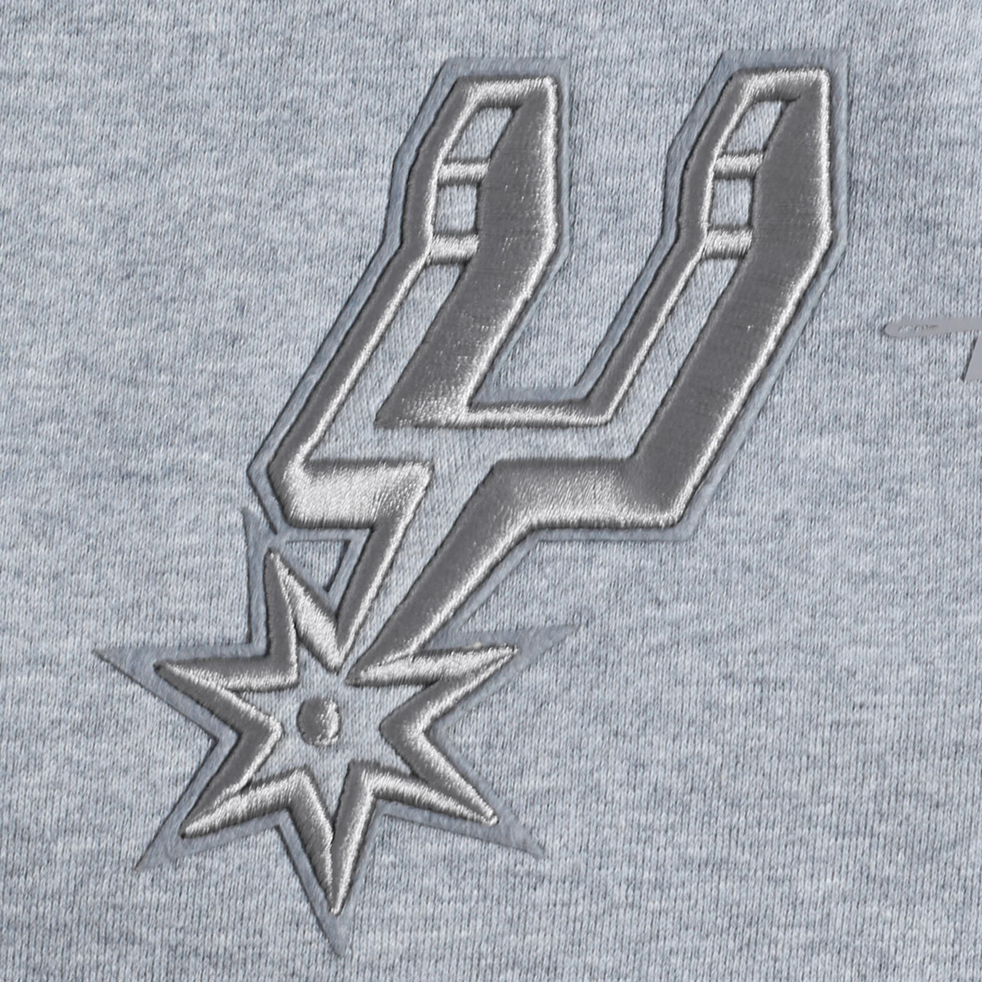 NBA SAN ANTONIO SPURS NEUTRAL MEN'S SHORT (DARK HEATHER GRAY) - Image 5