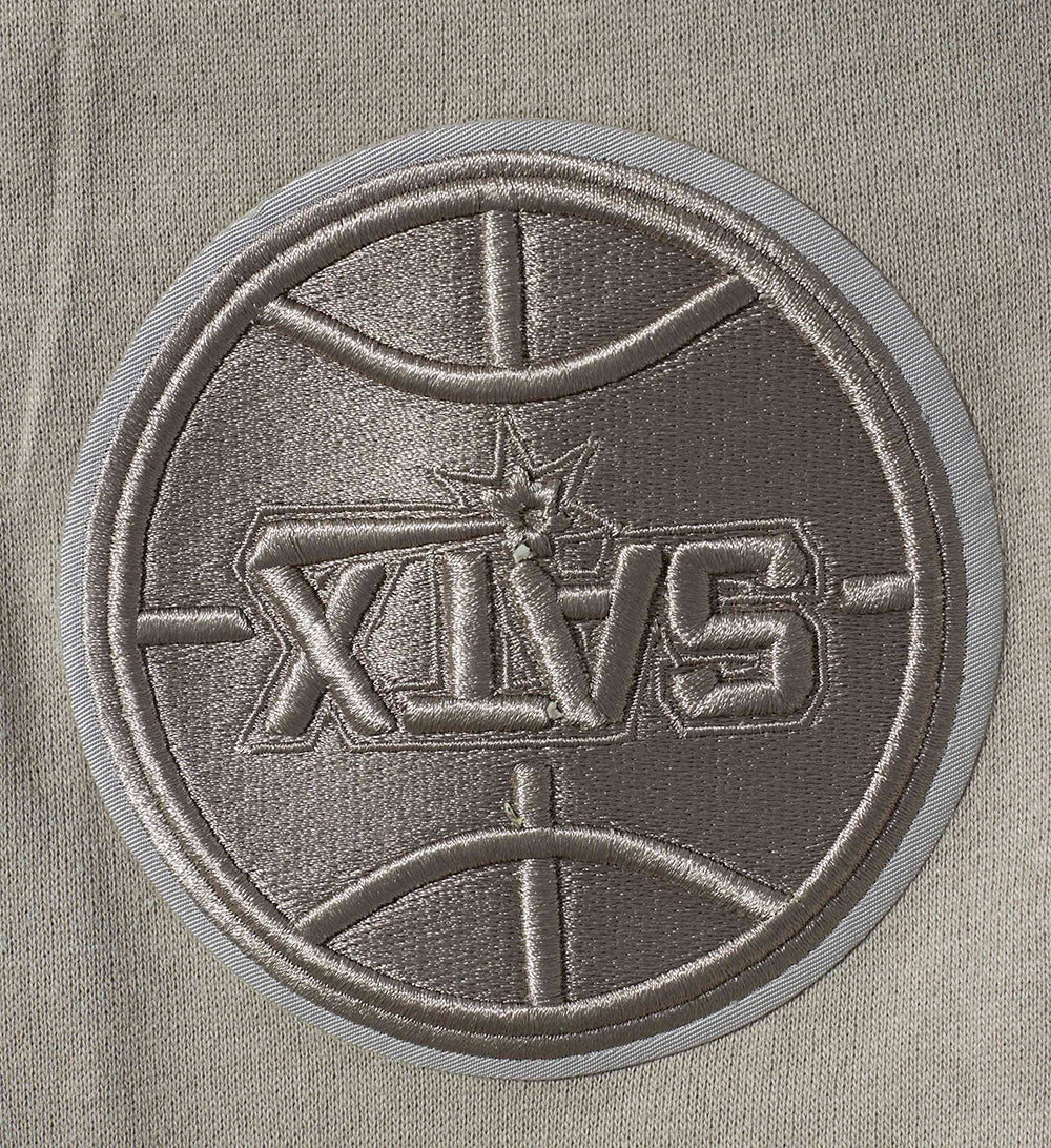 NBA SAN ANTONIO SPURS NEUTRAL MEN'S DROP SHOULDER PULLOVER HOODIE (TAUPE) - Image 7