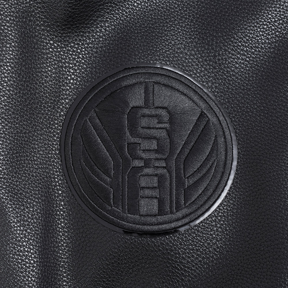 NBA SAN ANTONIO SPURS TRIPLE BLACK MEN'S WOOL VARSITY JACKET (TRIPLE BLACK MEN'S) - Image 16