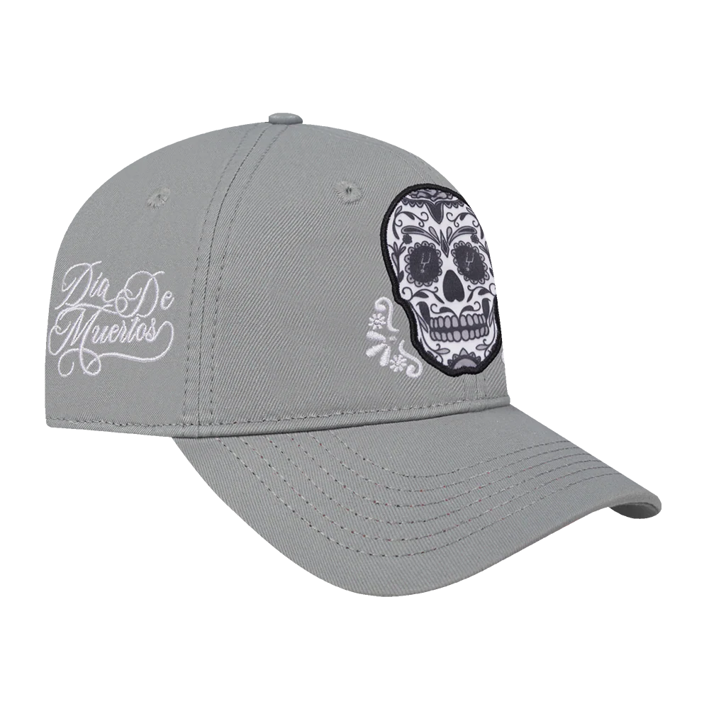 NBA SAN ANTONIO SPURS SUGAR SKULL WOOL BLEND PRO PINCH SNAPBACK (GRAY) - Image 7