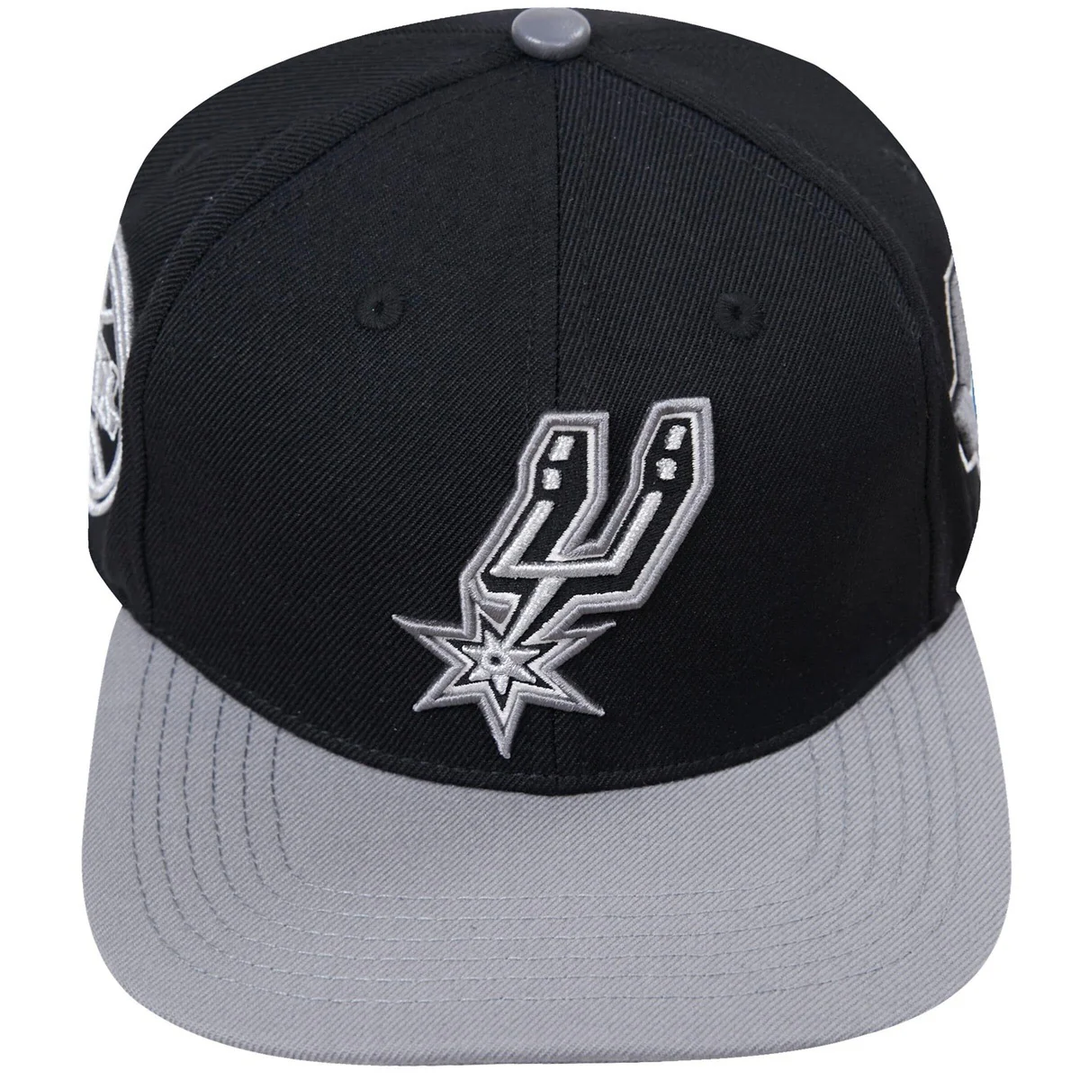 NBA SAN ANTONIO SPURS RETRO CLASSIC UNISEX PRIMARY LOGO WOOL SNAPBACK (BLACK/GRAY)