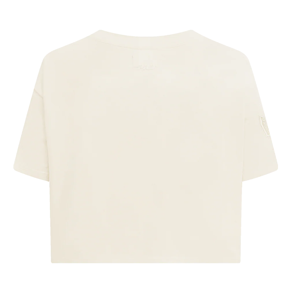 NBA SAN ANTONIO SPURS NEUTRAL WOMEN'S BOXY TEE (EGGSHELL) - Image 3