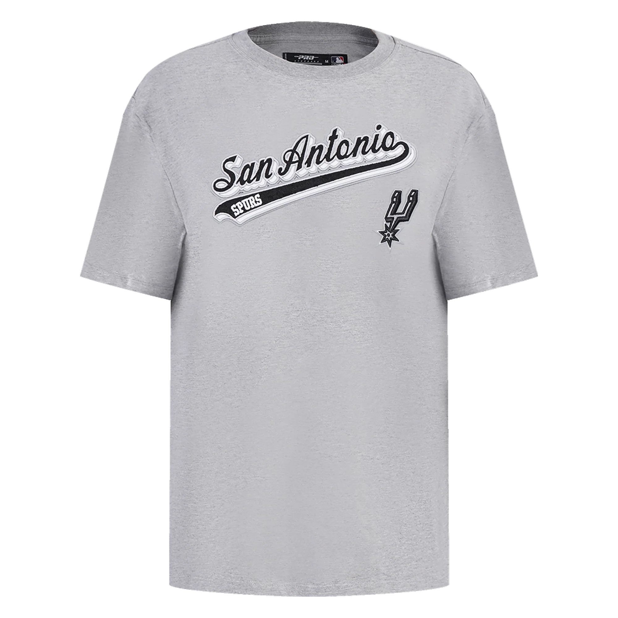NBA SAN ANTONIO SPURS SCRIPT TAIL WOMEN'S BOYFRIEND TEE (HEATHER GREY)