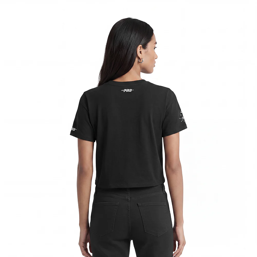 NBA SAN ANTONIO SPURS VICTOR WEMBANYAMA #1 CLASSIC PLAYER NAME AND NUMBER WOMEN'S SJ BOXY TEE - Image 2