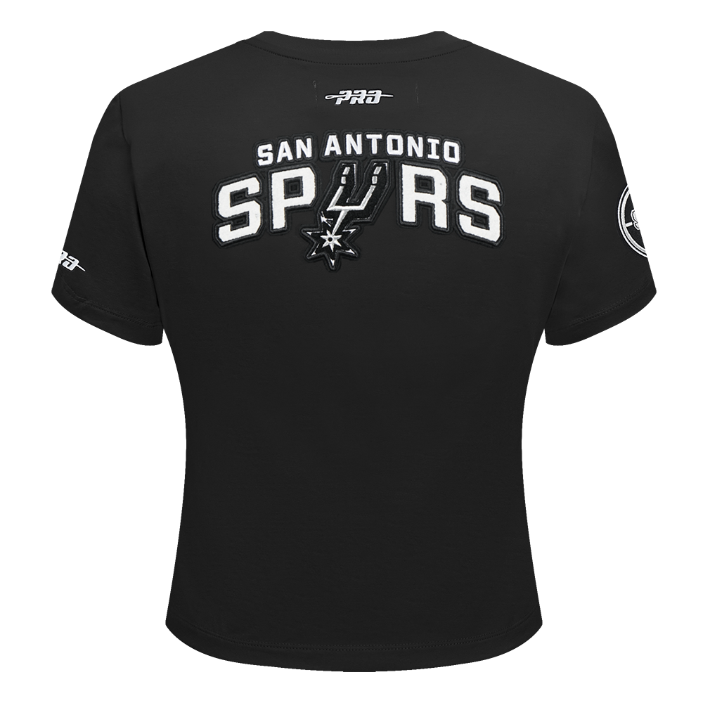 NBA SAN ANTONIO SPURS VICTOR WEMBANYAMA #1 CLASSIC PLAYER NAME AND NUMBER WOMEN'S SJ SLIM FIT TEE - Image 3