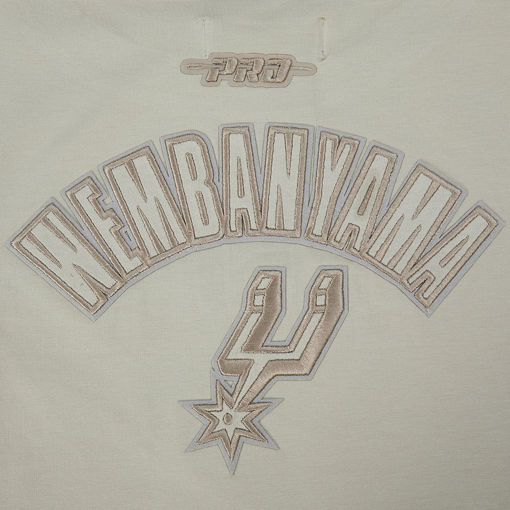NBA SAN ANTONIO SPURS VICTOR WEMBANYAMA #1 NEUTRAL WOMEN'S SJ BOXY TEE (TAUPE) - Image 8