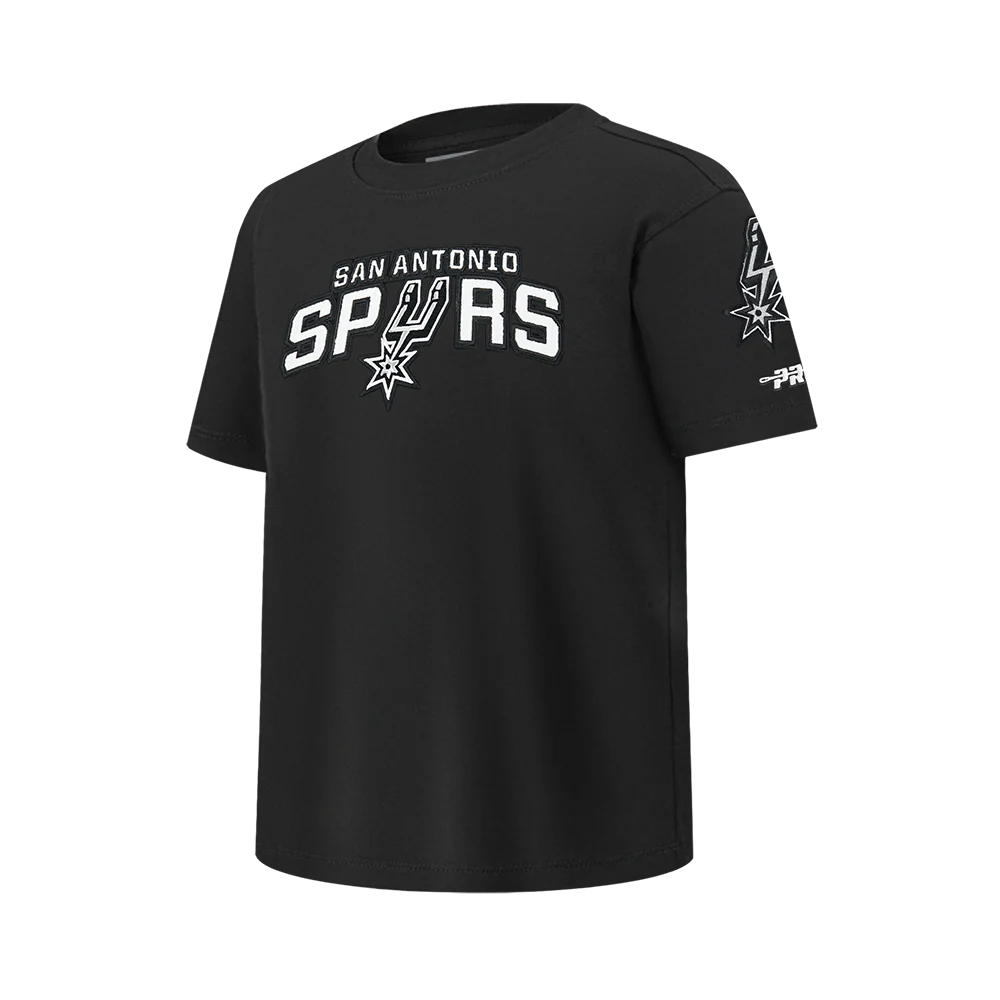 NBA SAN ANTONIO SPURS VICTOR WEMBANYAMA #1 CLASSIC PNN BIG BOY'S SS TEE (BLACK) - Image 2