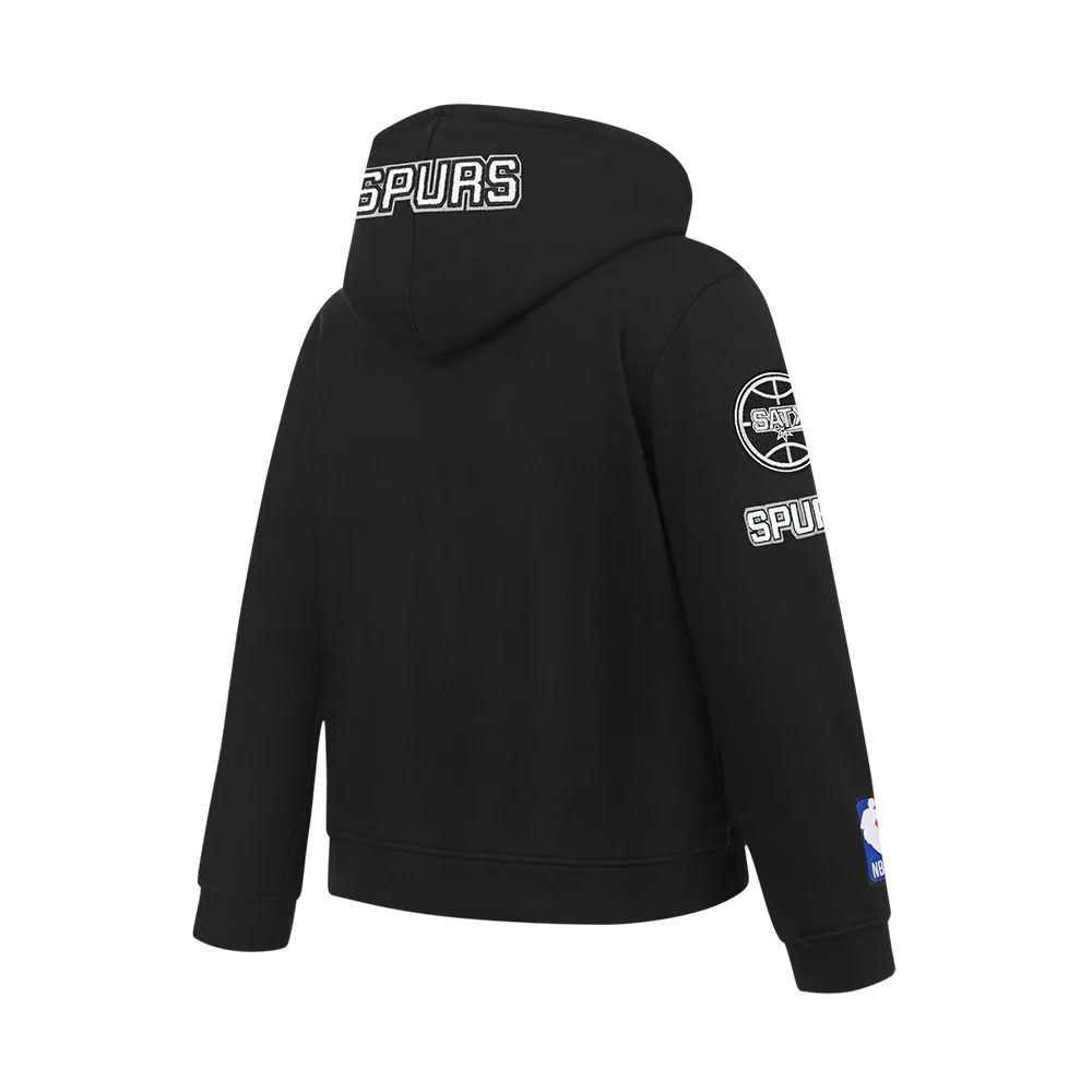 NBA SAN ANTONIO SPURS VICTOR WEMBANYAMA #1 CLASSIC PNN BIG BOY'S FLEECE (BLACK) - Image 4