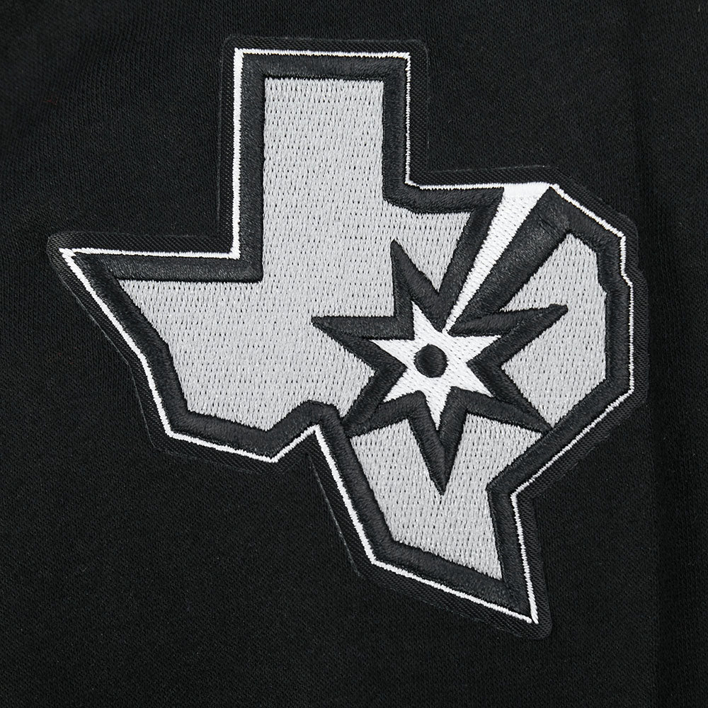 NBA SAN ANTONIO SPURS VICTOR WEMBANYAMA #1 CLASSIC PNN BIG BOY'S FLEECE (BLACK) - Image 7