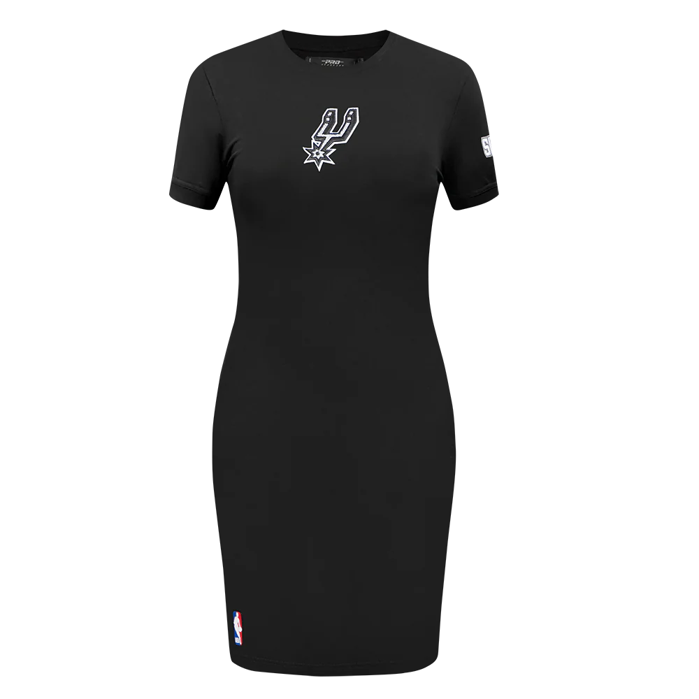 NBA SAN ANTONIO SPURS CLASSIC WOMEN'S BODY CON DRESS (BLACK) - Image 3