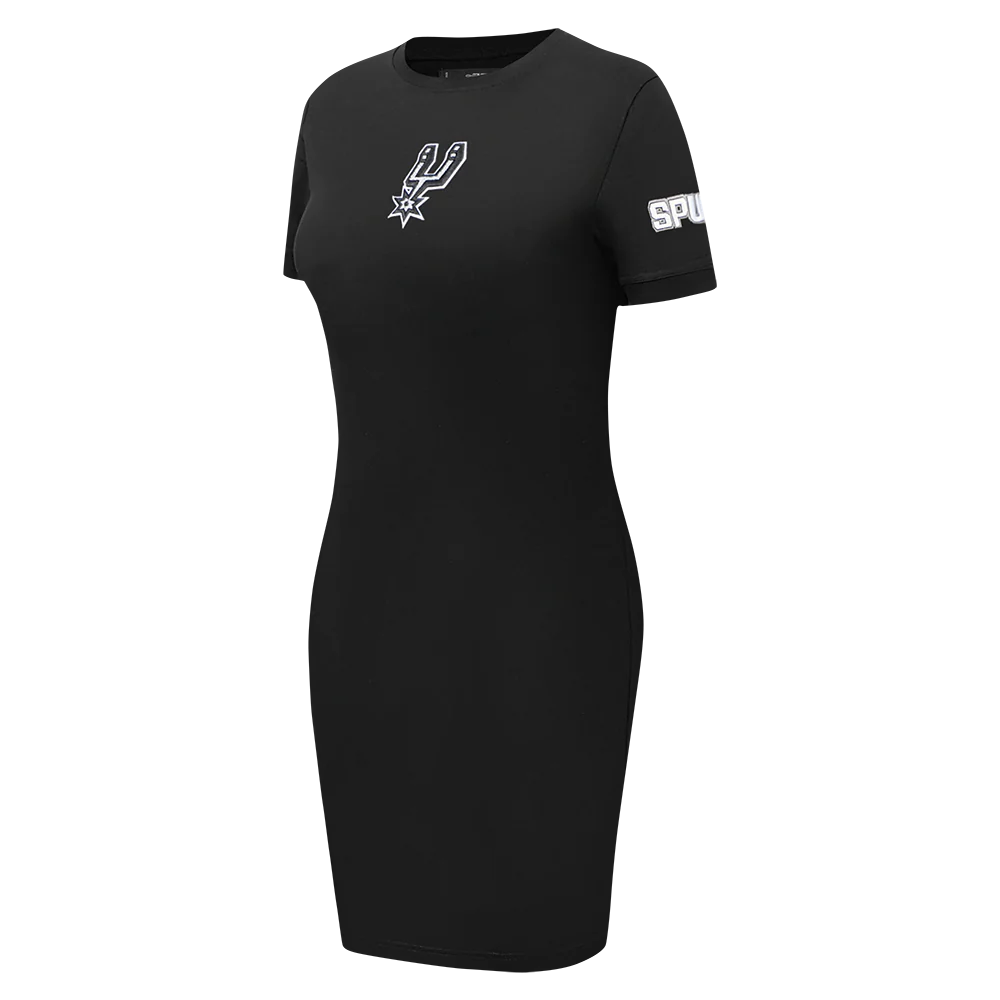 NBA SAN ANTONIO SPURS CLASSIC WOMEN'S BODY CON DRESS (BLACK) - Image 4