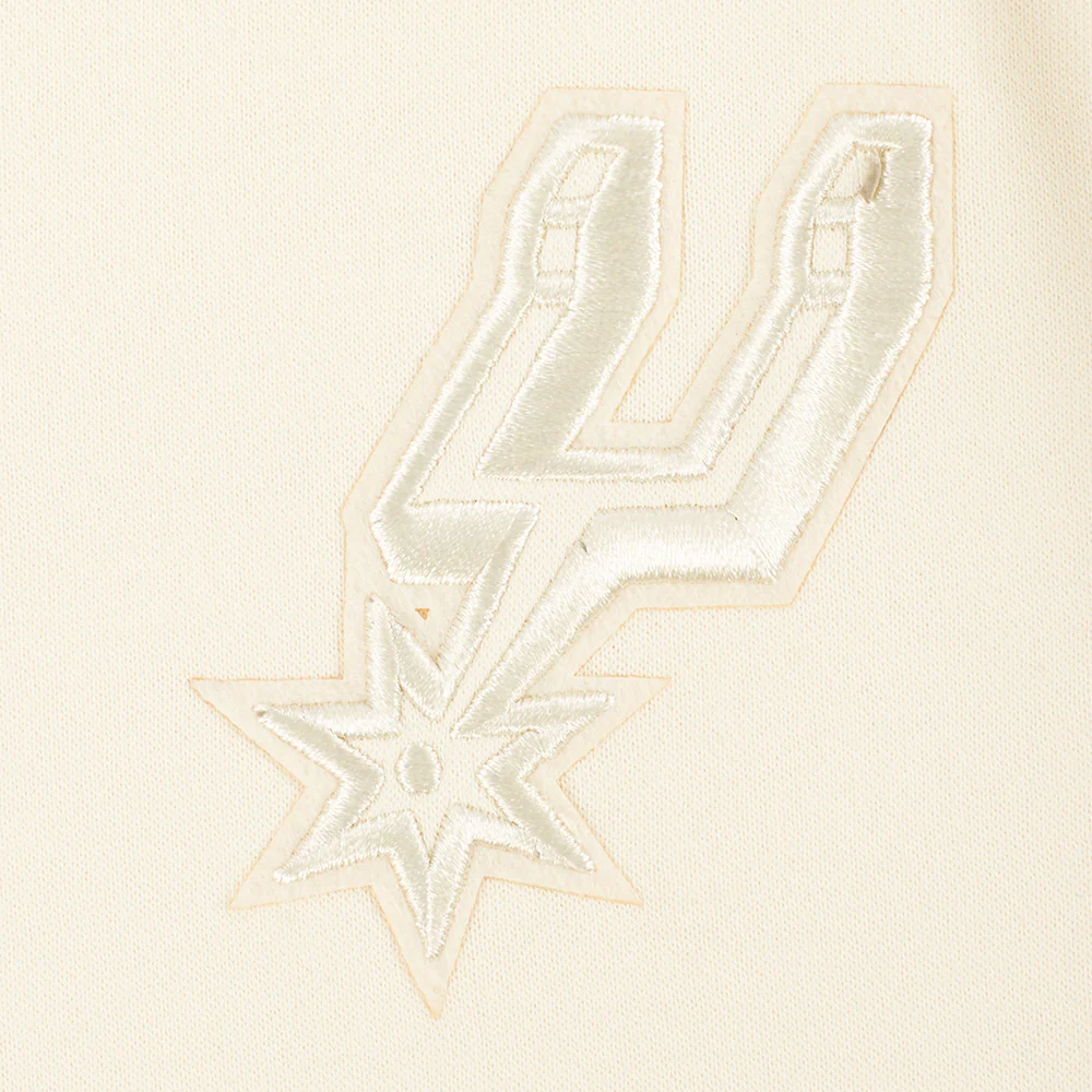 NBA SAN ANTONIO SPURS NEUTRAL BIG GIRLS FLEECE CREWNECK (EGGSHELL) - Image 5