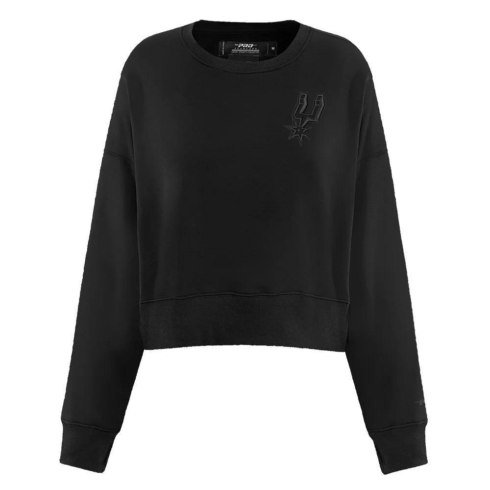 NBA SAN ANTONIO SPURS NEUTRAL WOMEN'S CREWNECK (BLACK) - Image 5