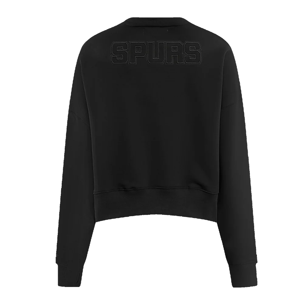 NBA SAN ANTONIO SPURS NEUTRAL WOMEN'S CREWNECK (BLACK) - Image 7