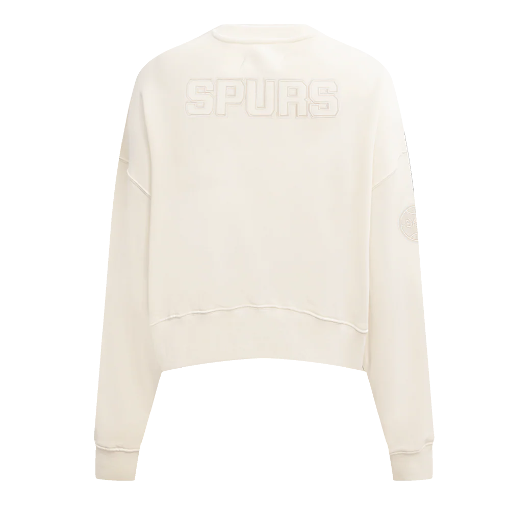 NBA SAN ANTONIO SPURS NEUTRAL WOMEN'S CREWNECK (EGGSHELL) - Image 5