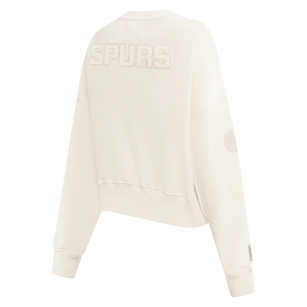 NBA SAN ANTONIO SPURS NEUTRAL WOMEN'S CREWNECK (EGGSHELL) - Image 6