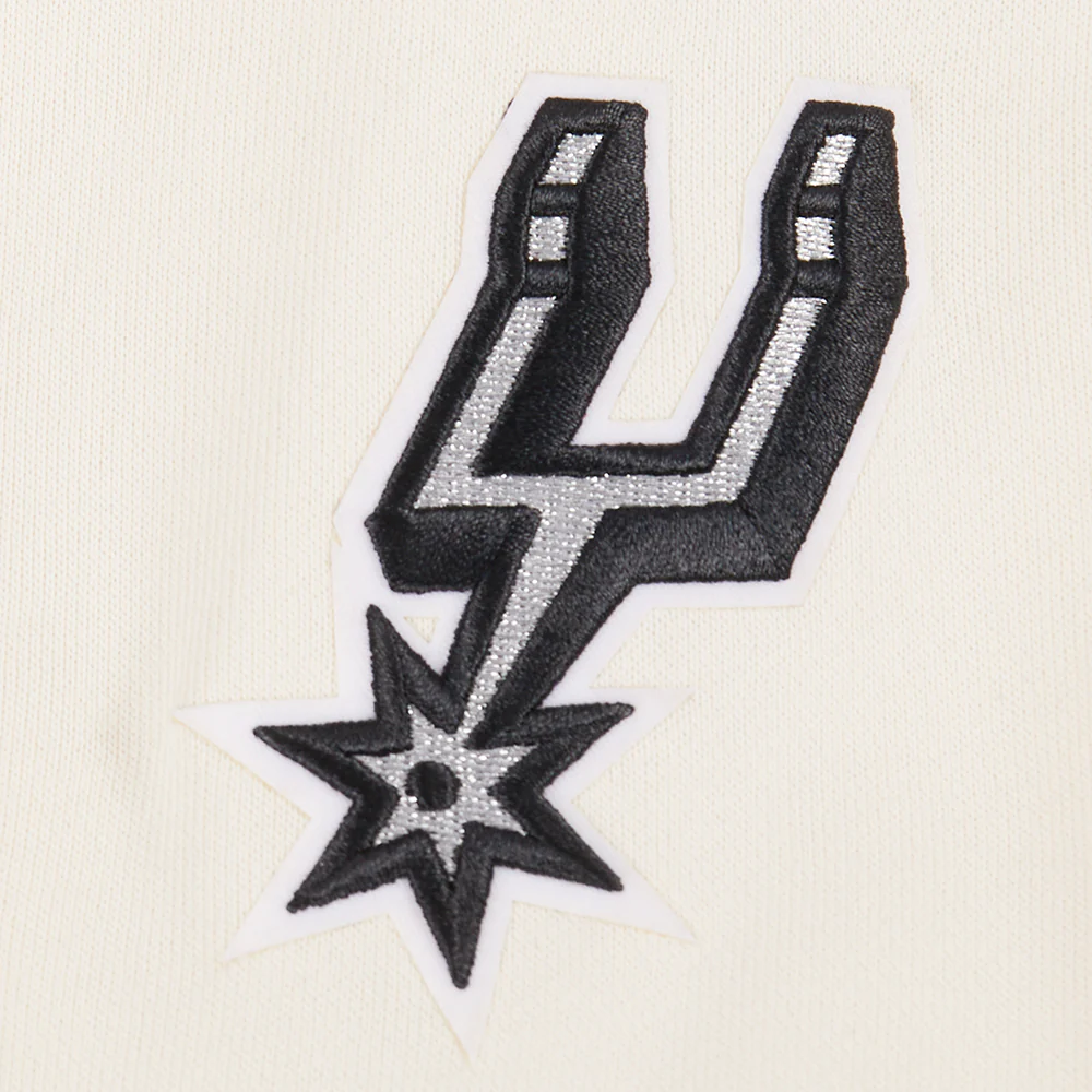 NBA SAN ANTONIO SPURS RETRO CLASSIC WOMEN'S RIB CREWNECK (EGGSHELL/ BLACK) - Image 8