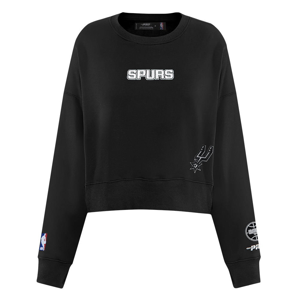 NBA SAN ANTONIO SPURS WINGSPAN WOMEN'S CREWNECK SWEATSHIRT (BLACK) - Image 3