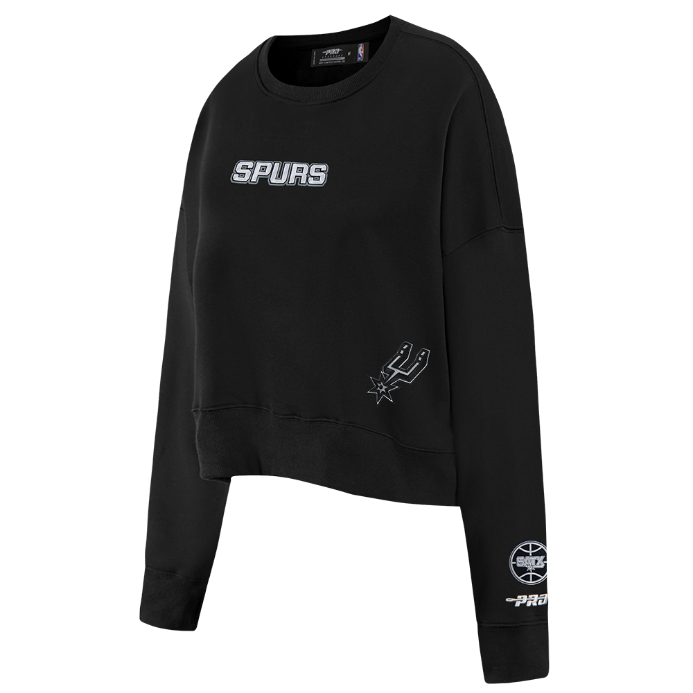 NBA SAN ANTONIO SPURS WINGSPAN WOMEN'S CREWNECK SWEATSHIRT (BLACK) - Image 4