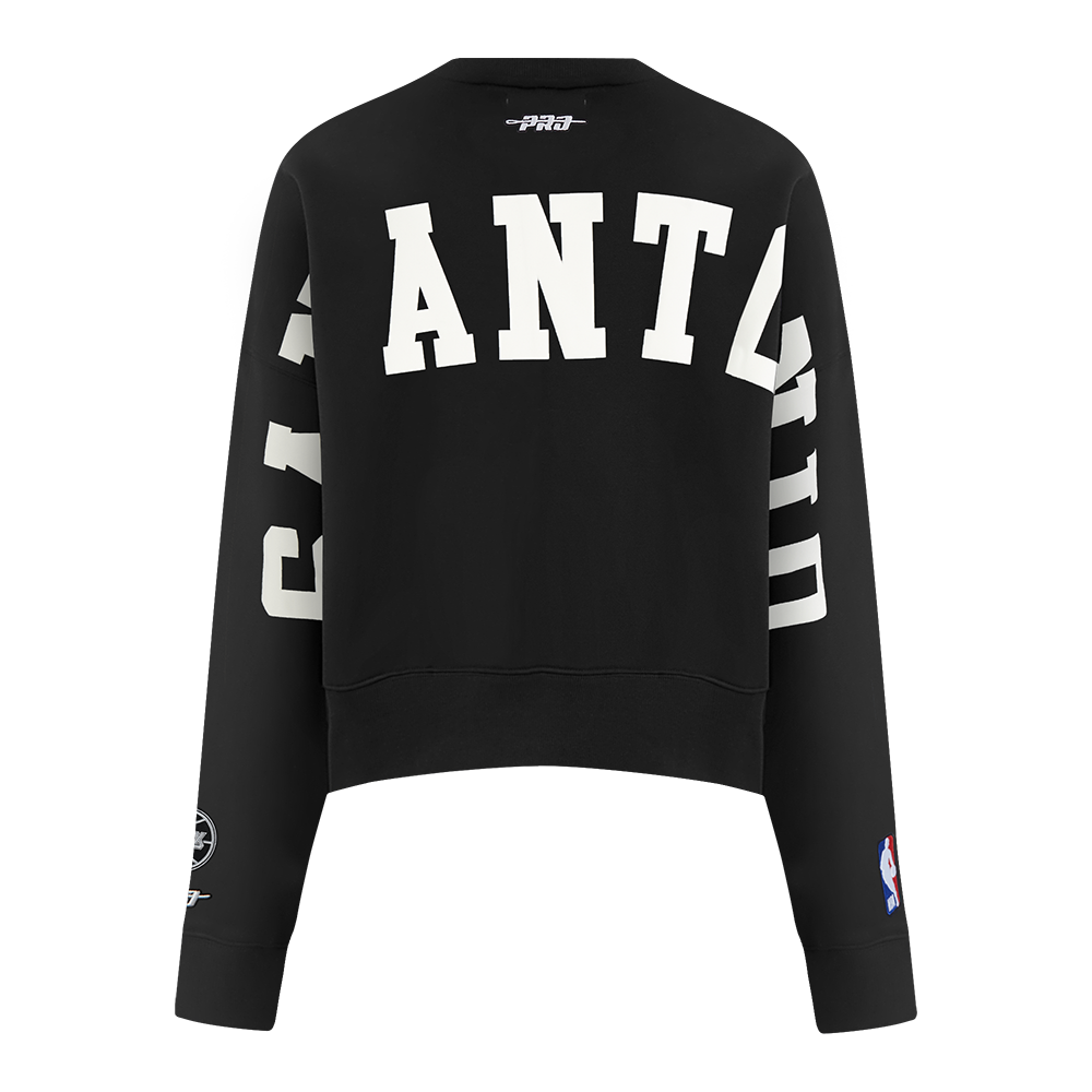 NBA SAN ANTONIO SPURS WINGSPAN WOMEN'S CREWNECK SWEATSHIRT (BLACK) - Image 5
