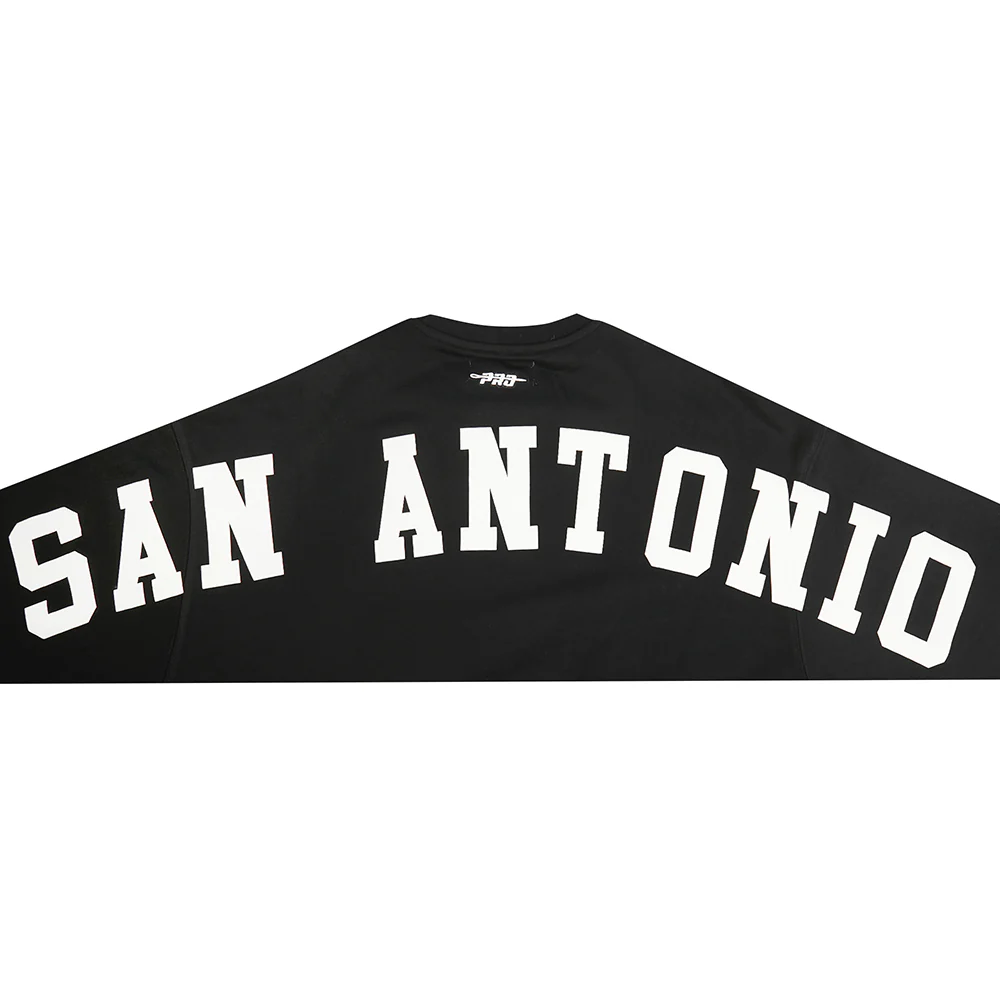NBA SAN ANTONIO SPURS WINGSPAN WOMEN'S CREWNECK SWEATSHIRT (BLACK) - Image 9