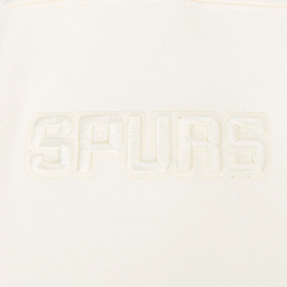 NBA SAN ANTONIO SPURS VICTOR WEMBANYAMA #1 NEUTRAL WOMEN'S FLC CREWNEC (EGGSHELL) - Image 7