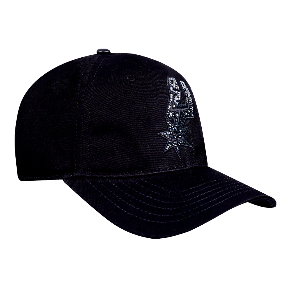 NBA SAN ANTONIO SPURS JEWELS WOMEN'S DAD HAT (BLACK) - Image 5