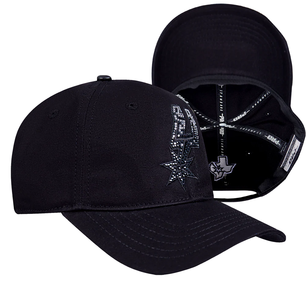 NBA SAN ANTONIO SPURS JEWELS WOMEN'S DAD HAT (BLACK) - Image 7