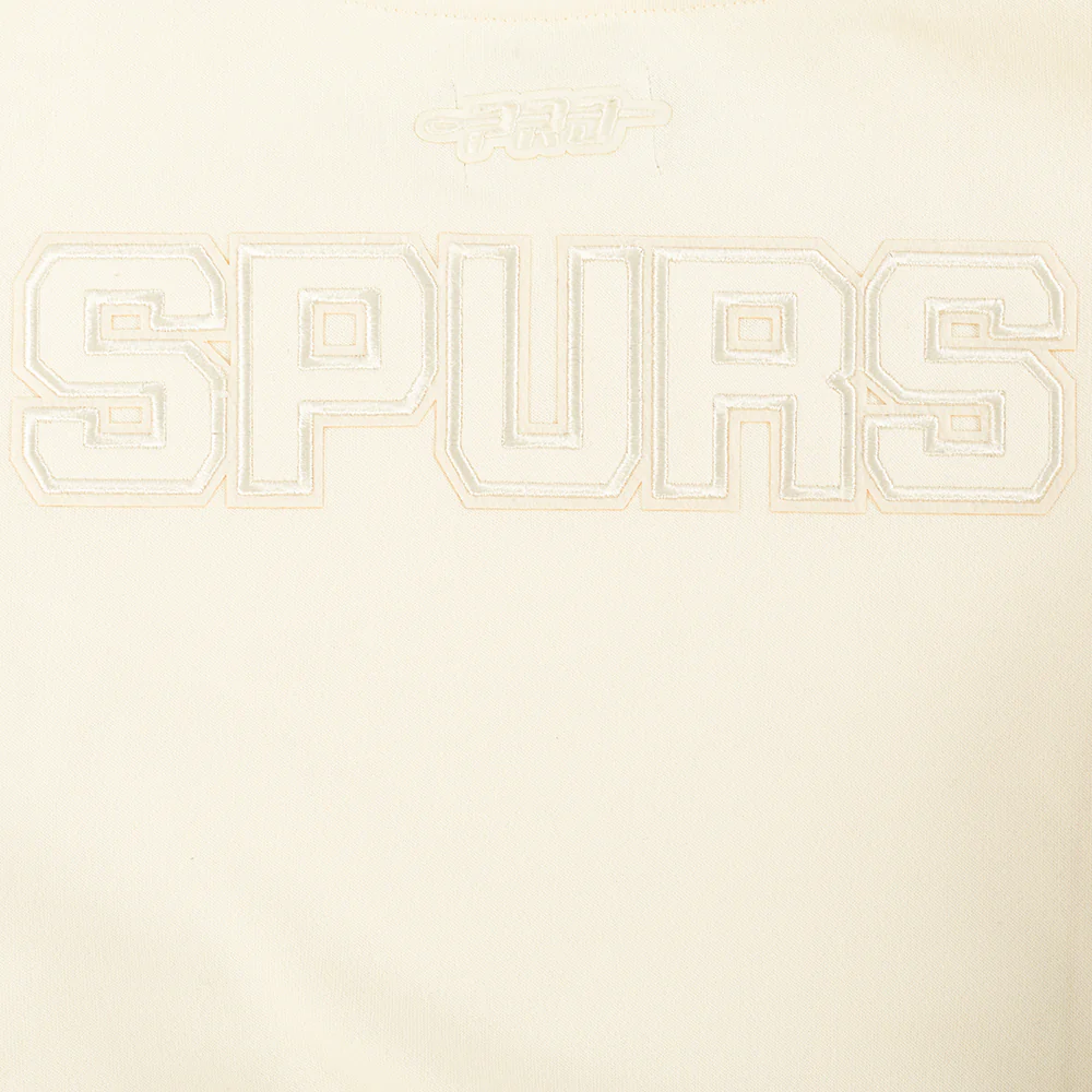 NBA SAN ANTONIO SPURS NEUTRAL LITTLE GIRLS FLEECE CREWNECK (EGGSHELL) - Image 6