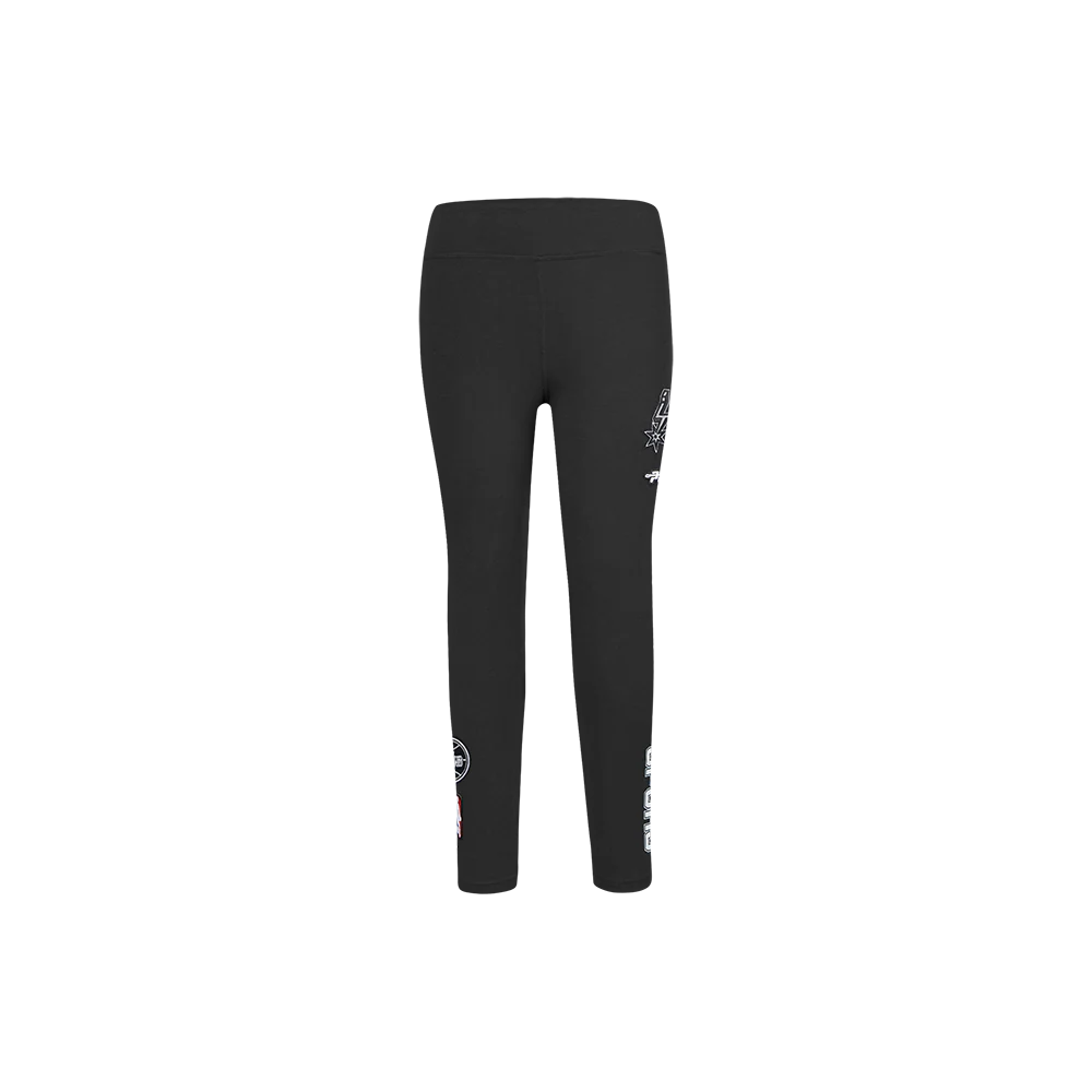 NBA SAN ANTONIO SPURS CLASSIC LITTLE GIRLS LEGGING (BLACK) - Image 2