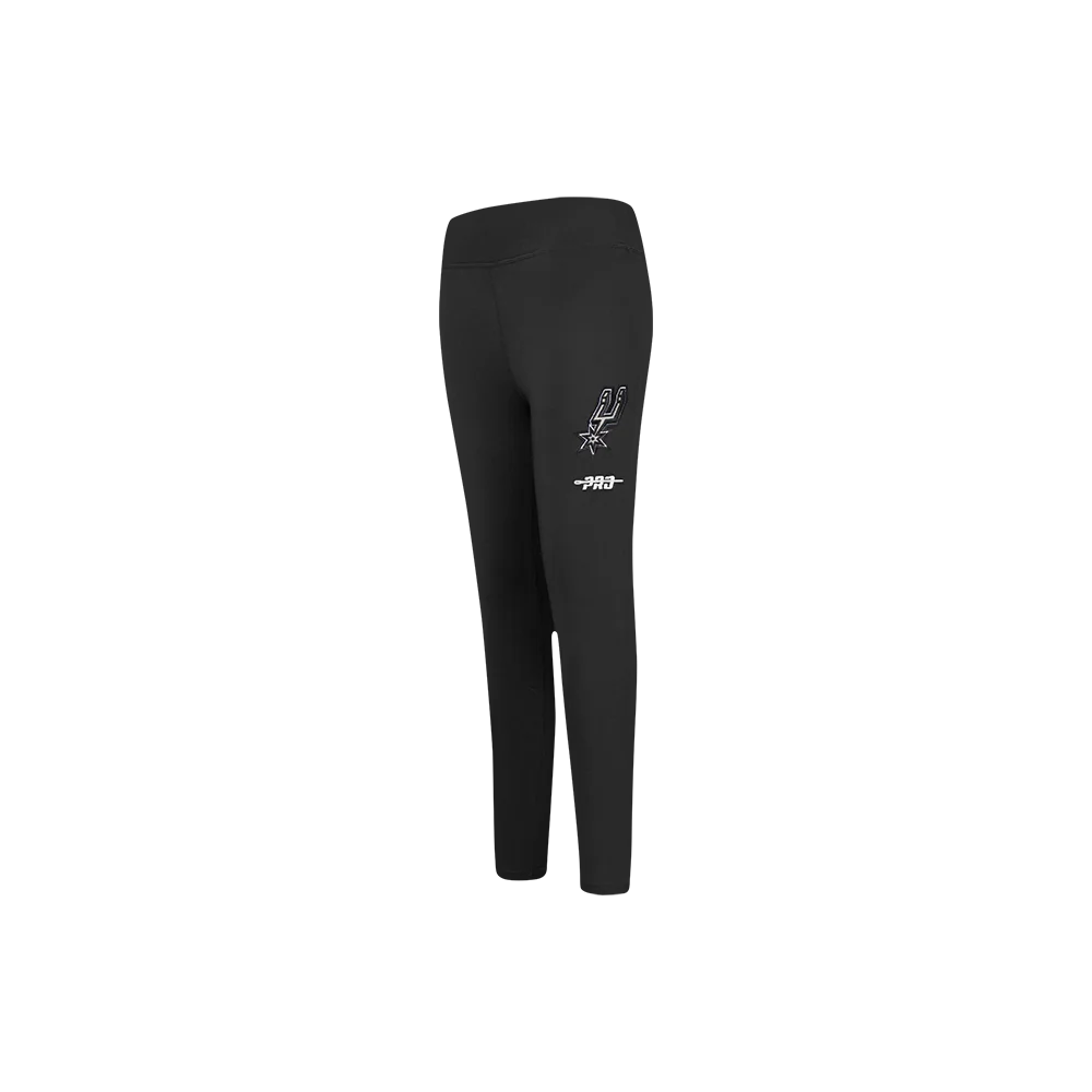 NBA SAN ANTONIO SPURS RETRO CLASSIC LITTLE GIRLS LEGGING (BLACK)
