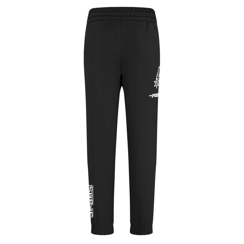 NBA SAN ANTONIO SPURS CLASSIC TODDLER BOYS FLC SWEATPANT (BLACK) - Image 2