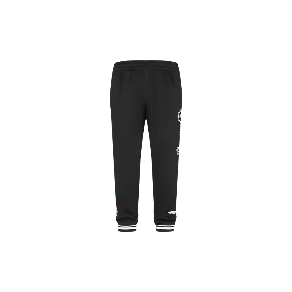 NBA SAN ANTONIO SPURS RETRO CLASSIC TODDLER BOYS RIB SWEATPANT (BLACK/GRAY) - Image 2