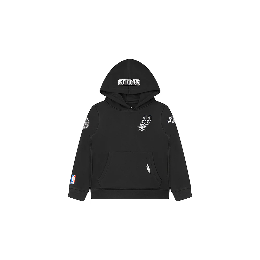 NBA SAN ANTONIO SPURS CLASSIC TODDLER BOYS FLEECE PULLOVER HOODIE (BLACK) - Image 3