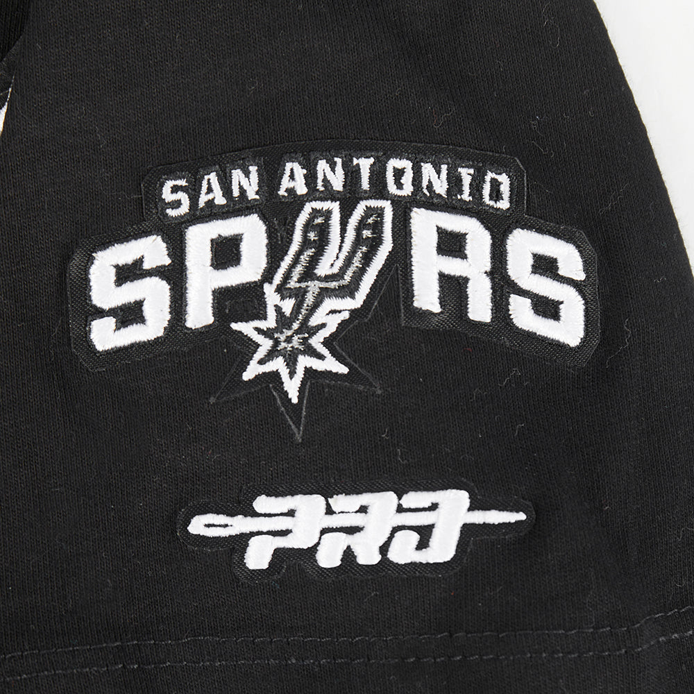 NBA SAN ANTONIO SPURS CLASSIC TODDLER GIRLS SHORT SLEEVE BOXY TEE (BLACK) - Image 6